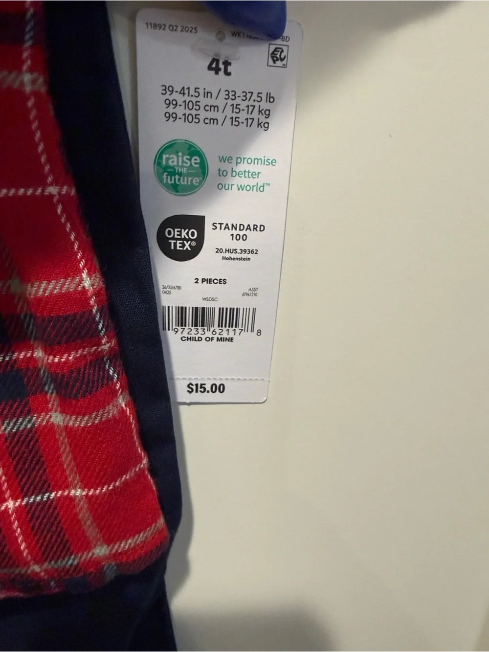 Carters classic plaid